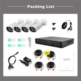 SriHome NVS008-AHD006 2MP HD 4-CH XVR NVR Camera Network Video Recorder Kit, NVS008-AHD006 4-CH