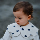 Benzdeer Petal Shape Bib Infants Saliva Towel, Love Heart, Ripple Red and Blue Grid, Ripple Bow, Large Color Grid, Pink and Yellow Stripes, Pink and Blue Stripes, Retro Checkered Flowers, Retro Butterfly, Retro Line Flowers, Retro Umbrella, Tool       ...