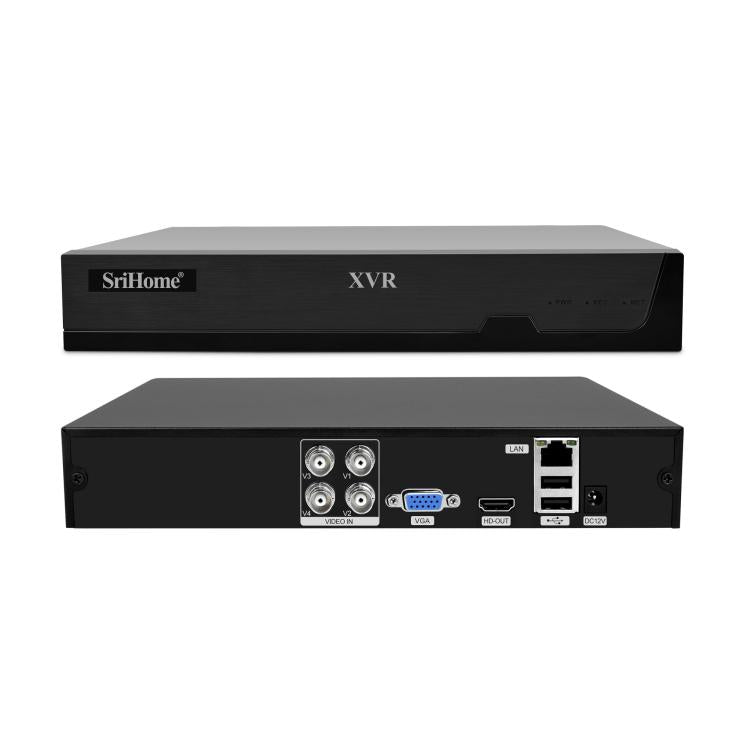 SriHome NVS008-AHD030 5MP HD 4-CH XVR NVR Camera Network Video Recorder Kit, NVS008-AHD030 5MP