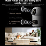 Original Xiaomi Mijia Smart Camera 4 Dual Lens PTZ 360 Degree AI Detection 5MP WiFi 6 Home Security Mi Home APP Camera, Xiaomi Mijia Smart Camera 4 Dual Lens
