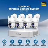 SriHome NVS009-IPC037 5MP 4-CH NVR WiFi IP Camera Kit, EU Plug, US Plug, UK Plug, AU Plug