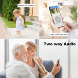 SriHome NVS009-IPC037 5MP 4-CH NVR WiFi IP Camera Kit, EU Plug, US Plug, UK Plug, AU Plug