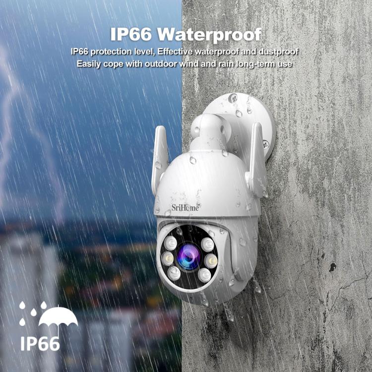 SriHome NVS009-IPC037 5MP 4-CH NVR WiFi IP Camera Kit, EU Plug, US Plug, UK Plug, AU Plug