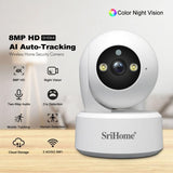 SriHome SH064 8MP HD Two-way Video Mini Camera Supports Night Vision, SH064