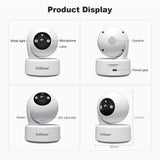 SriHome SH064 8MP HD Two-way Video Mini Camera Supports Night Vision, SH064