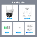 Srihome SH072 8MP 2.4 / 5G WiFi Outdoor AI Auto-Tracking Wireless WiFi Security Camera, EU Plug, US Plug, UK Plug, AU Plug