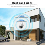 Srihome SH072 8MP 2.4 / 5G WiFi Outdoor AI Auto-Tracking Wireless WiFi Security Camera, EU Plug, US Plug, UK Plug, AU Plug