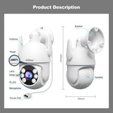 SriHome NVS009-IPC059 5MP 4-CH NVR WiFi IP Camera Kit, EU Plug, US Plug, UK Plug, AU Plug