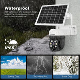 SriHome DH006 4MP 2K Low Power Consumption Wireless Security Camera System with Solar Panel, DH006