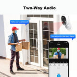 SriHome DH008 4MP 2K Low Power Consumption Wireless Security Camera System, DH008