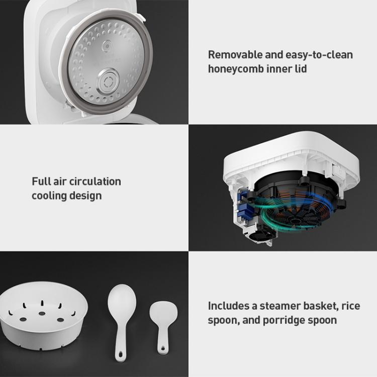 Original Xiaomi Mijia Smart Induction Heating Rice Cooker Micro-pressure version, CN Plug, 3L, 4L