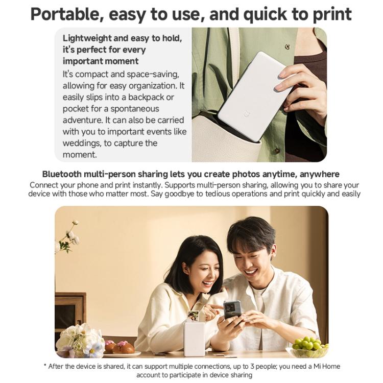 Original Xiaomi Mijia Pocket Photo Printer Pro, Xiaomi Mijia Pocket Photo Printer Pro