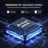 HK1 RBOX X50 Android 14 Smart TV Box with Remote Control, Amlogic S905A Quad-Core, 4GB+32GB, 4GB+64GB, 4GB+128GB