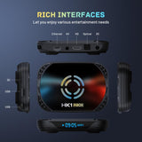 HK1 RBOX X50 Android 14 Smart TV Box with Remote Control, Amlogic S905A Quad-Core, 4GB+32GB, 4GB+64GB, 4GB+128GB