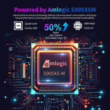 X96 M300 Android 14 Smart TV Box with Remote Control, Amlogic S905X5M Quad-Core, 4GB+32GB