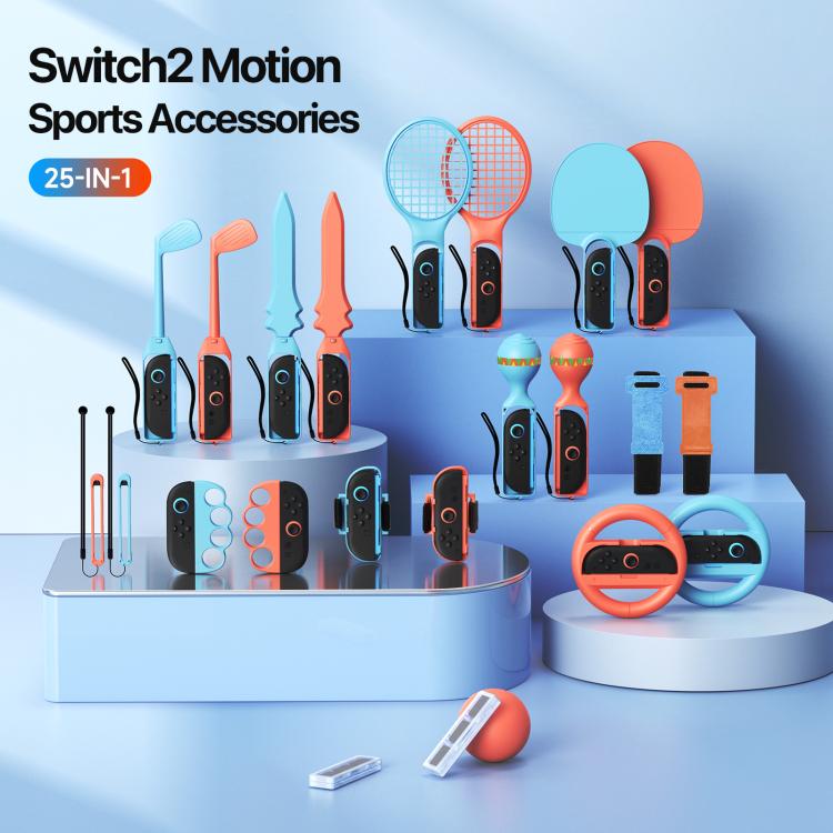 DUX DUCIS 25 in 1 Gaming Motion Sensor Accessory Sports Controller Set, For Nintendo Switch 2