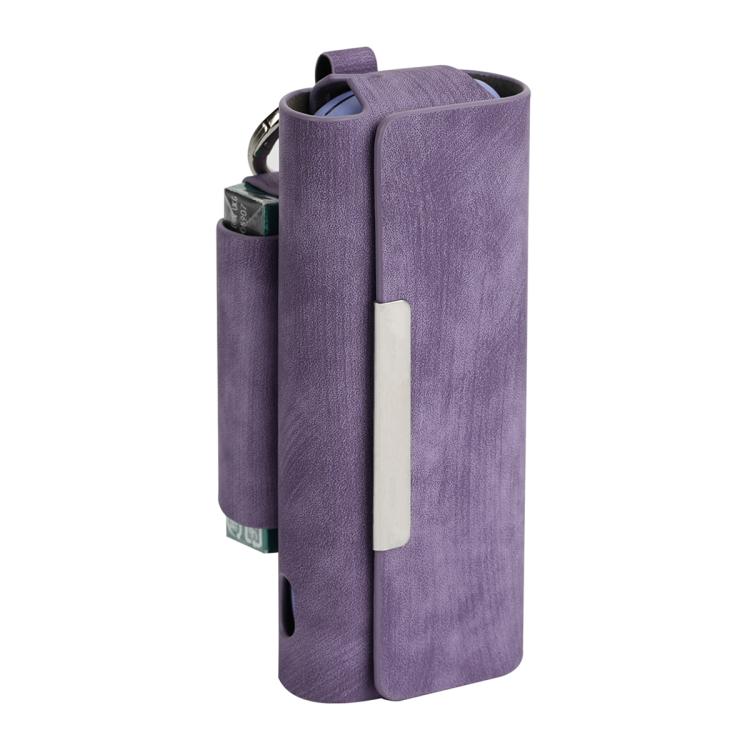 Frosted Retro Pattern Electronic Cigarette and Cigarette Storage Bag with Hook, For IQOS ILUMA / ILUMA i