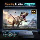 X96 NEX 4K Android 14 Smart TV Box with Remote Control, Amlogic S905Y5 Quad Core, 2GB+16GB, 4GB+32GB
