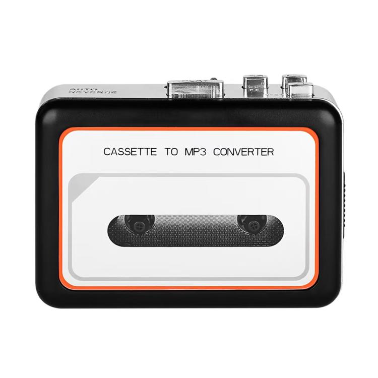 302 Cassette to MP3 Converter Tape Player Portable Dual Speakers Black