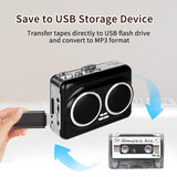 302 Cassette to MP3 Converter Tape Player Portable Dual Speakers