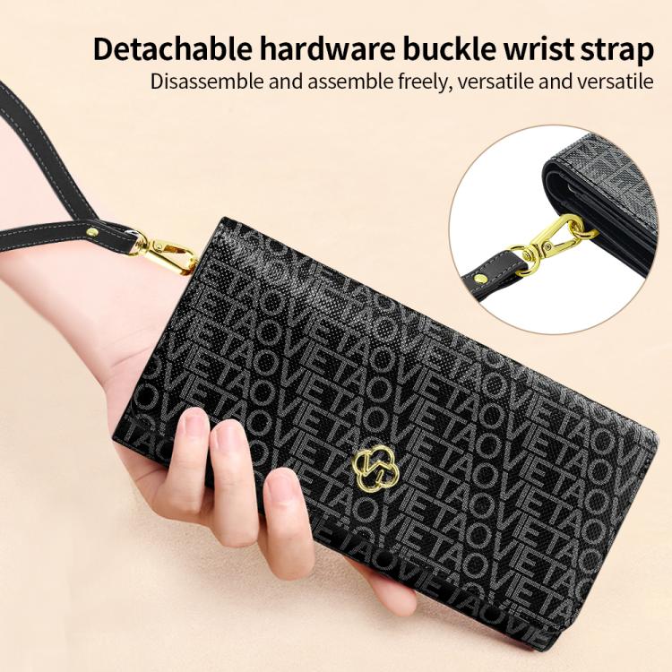 VIETAO VT-ZP-243 Multifunctional Leather Phone Bag with Lanyard