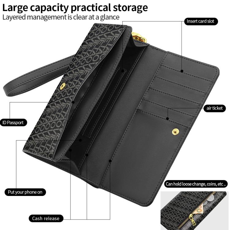 VIETAO VT-ZP-243 Multifunctional Leather Phone Bag with Lanyard