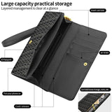 VIETAO VT-ZP-243 Multifunctional Leather Phone Bag with Lanyard