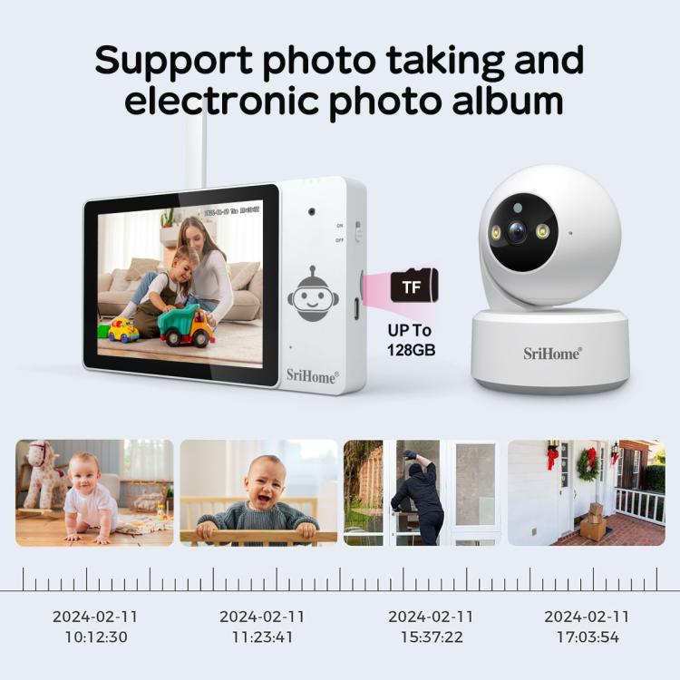 SriHome DH050-SH064 5 inch Baby Monitor Care Camera Kit, EU Plug, US Plug, UK Plug, AU Plug