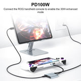 V77G 4K 60Hz USB-C / Type-C to Dual Type-C, PD 100W, USB 3.0 AR Glasses Charging Converter Adapter