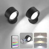 2pcs Smart Touch Control Mural Light RGB Wall Mount Lamp, 2PCS