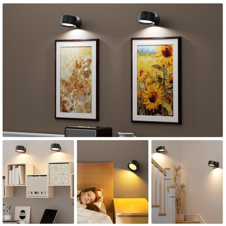 2pcs Smart Touch Control Mural Light RGB Wall Mount Lamp, 2PCS
