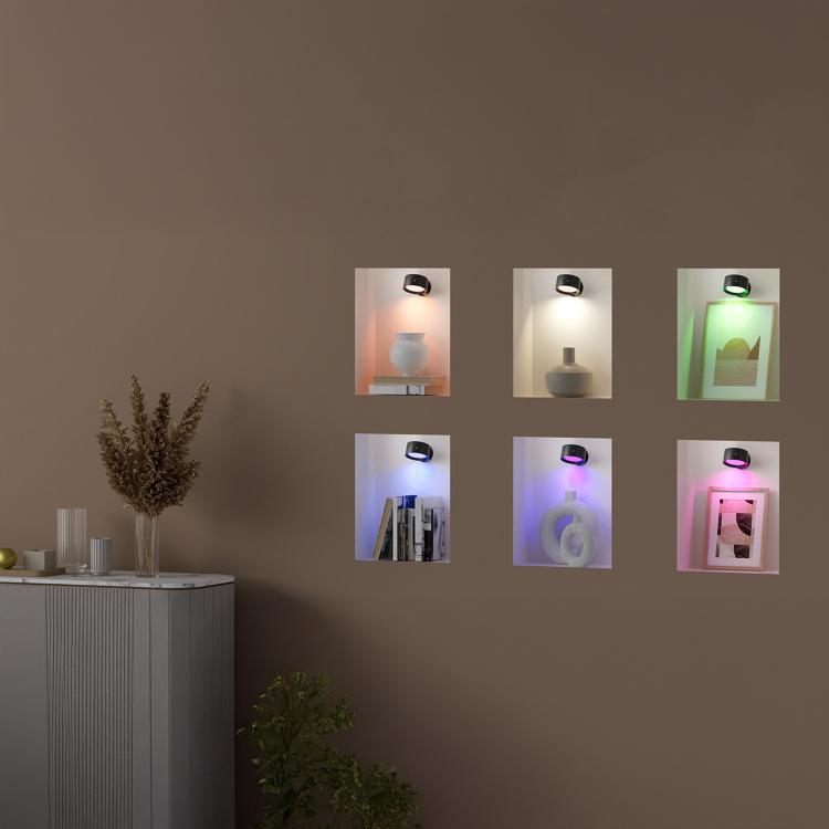 2pcs Smart Touch Control Mural Light RGB Wall Mount Lamp, 2PCS