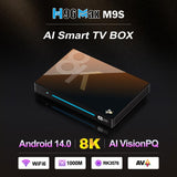 H96Max M9s Android 14 Smart TV Box with Remote Control, RK3576 Octa Core, 4GB+32GB, 8GB+128GB