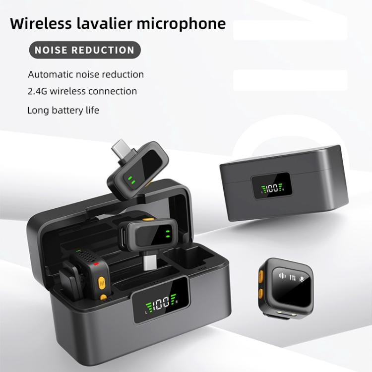 Q18 2 in 1 Lavalier Wireless Microphone, Type-C Plug, 8 Pin Plug
