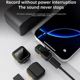 Q18 2 in 1 Lavalier Wireless Microphone, Type-C Plug, 8 Pin Plug