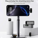 Q18 2 in 1 Lavalier Wireless Microphone, Type-C Plug, 8 Pin Plug