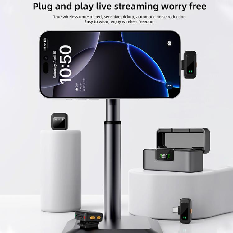 Q18 2 in 1 Lavalier Wireless Microphone, Type-C Plug, 8 Pin Plug