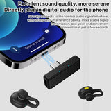 Q28 2 in 1 Lavalier Wireless Noise Cancellation Microphone, Type-C Plug, 8 Pin Plug