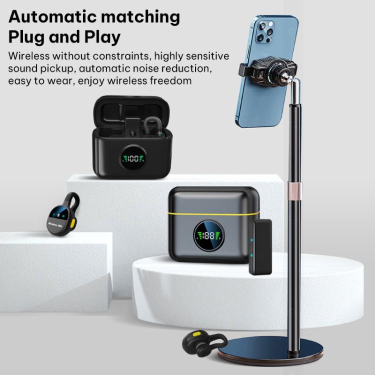 Q28 2 in 1 Lavalier Wireless Noise Cancellation Microphone, Type-C Plug, 8 Pin Plug