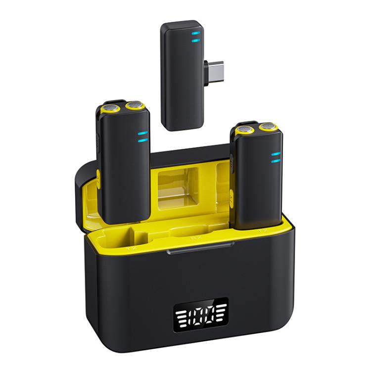 K15 2 in 1 Mini Lavalier Wireless Microphone, Type-C Plug, 8 Pin Plug