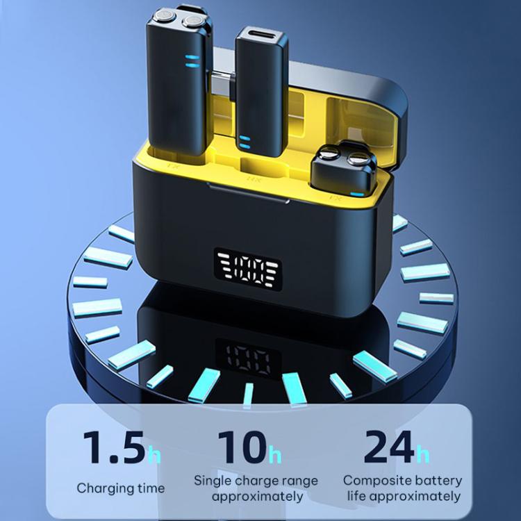 K15 2 in 1 Mini Lavalier Wireless Microphone, Type-C Plug, 8 Pin Plug