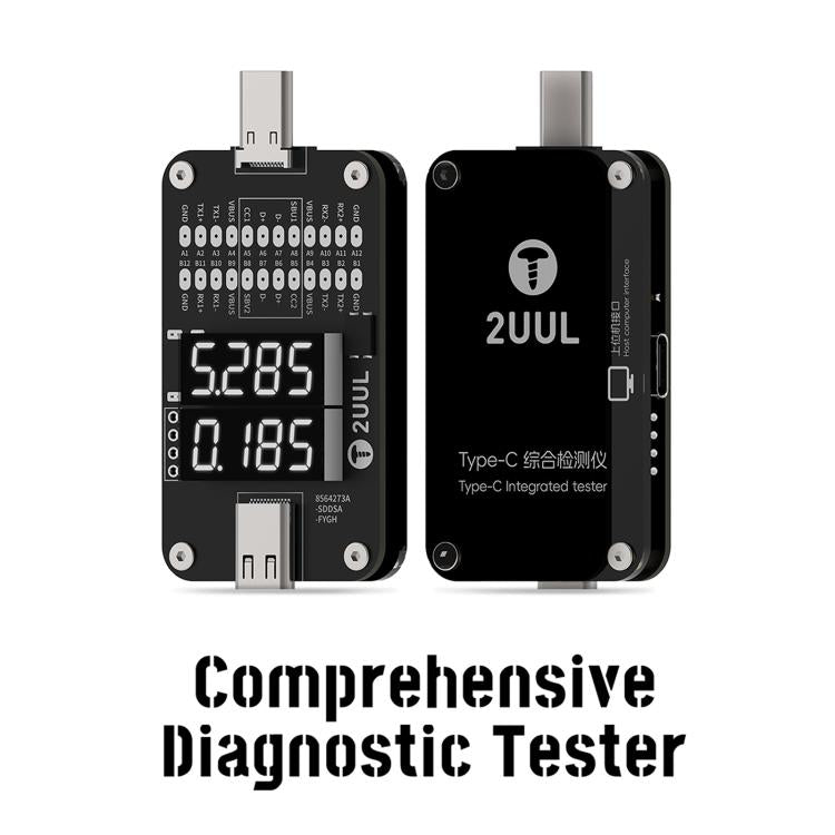 2UUL PW32 Type-C Port Comprehensive Diagnostic Tester with Real-Time Charging Detection, 2UUL PW32