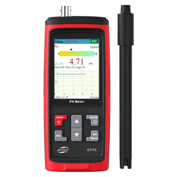 BENETECH GT770 Split 3 in 1 Portable PH Meter, GT770 GT770