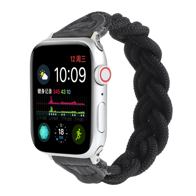 Elastic Woven Watchband For Apple Watch Series 6 & SE & 5 & 4 40mm / 3 & 2 & 1 38mm, 160mm