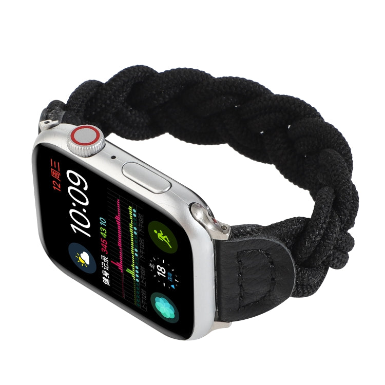 Elastic Woven Watchband For Apple Watch Series 6 & SE & 5 & 4 40mm / 3 & 2 & 1 38mm, 160mm