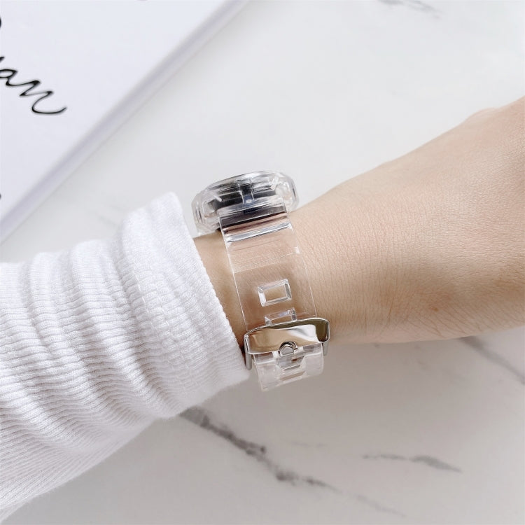 For Xiaomi Mi Band 5 / 4 Universal Silicone Transparent Replacement Strap Watchband