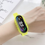 For Xiaomi Mi Band 5 / 4 Universal Silicone Transparent Replacement Strap Watchband