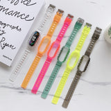 For Xiaomi Mi Band 5 / 4 Universal Silicone Transparent Replacement Strap Watchband