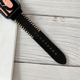 Fish Bone Hand Suture Leather Replacement Strap Watchband, For OPPO Watch 41mm, For OPPO Watch 46mm