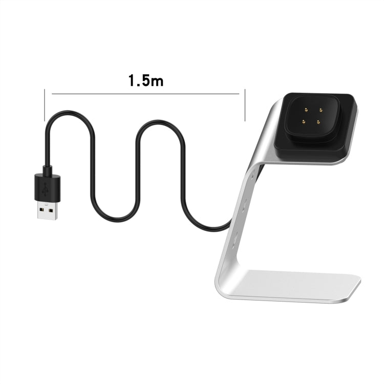 For Fitbit Versa 3 / Fitbit Sence Aluminum Alloy Charger Holder with Chip Protection, Support Fast Charging, For Fitbit Versa 3